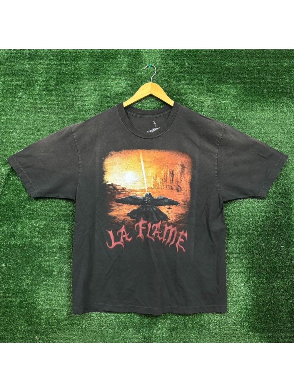 Travis Scott LA Flame Coachella Festival Hip-Hop T-Shirt Size Extra Large